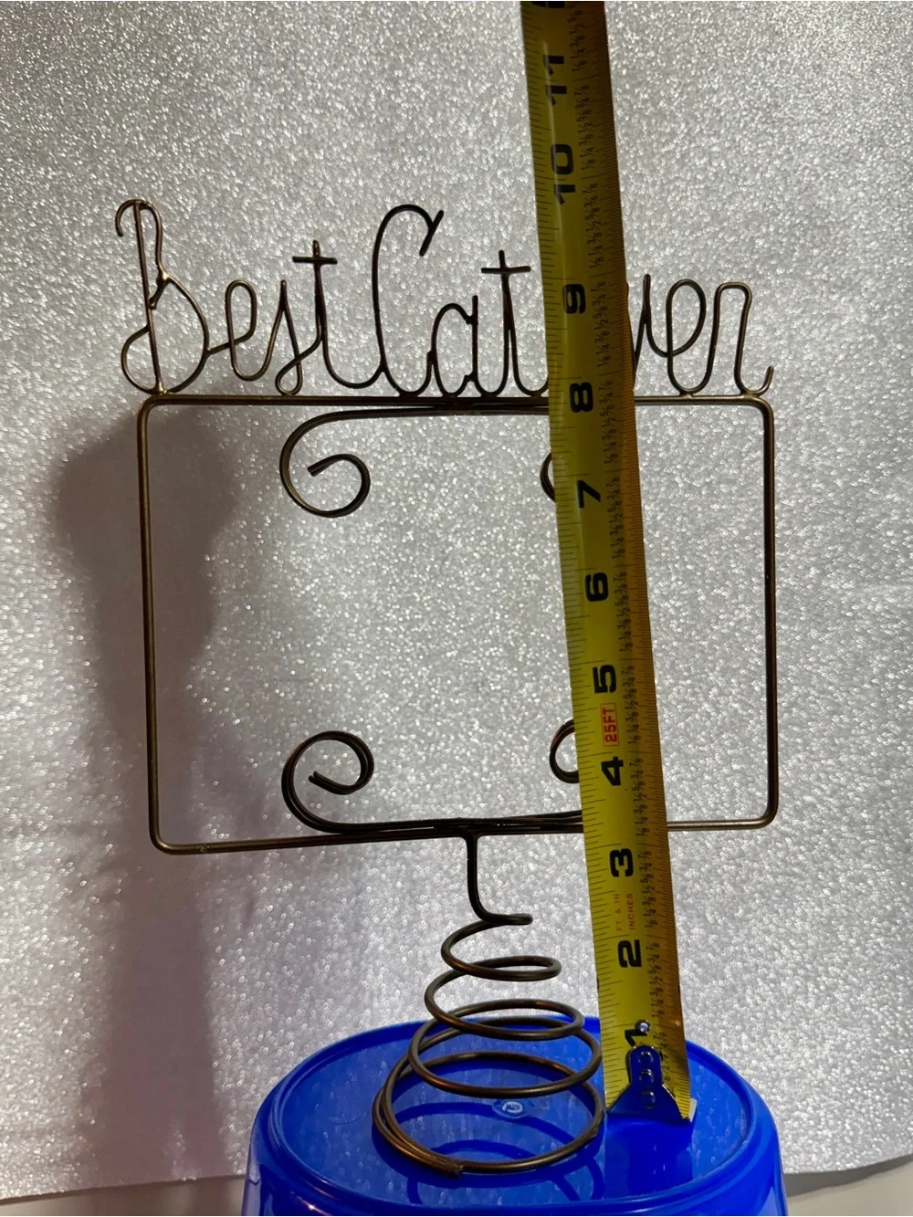 Photo or Card Holder - Bronze 'Best Cat Ever'